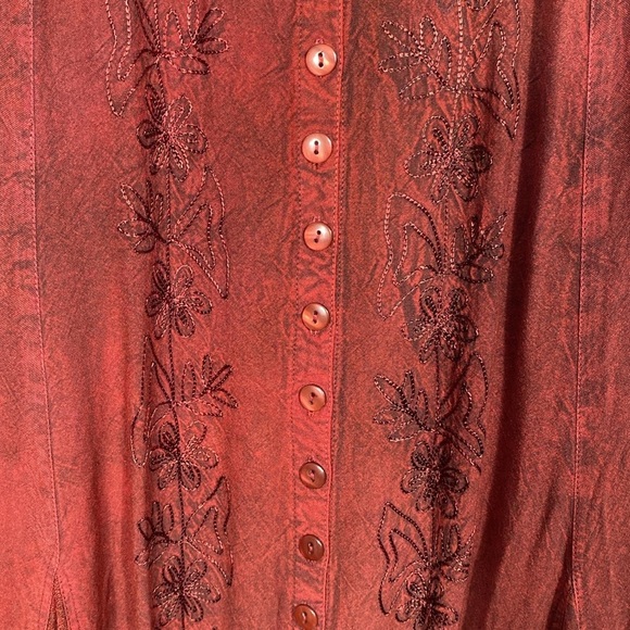 Sakkas Deep Red Maxi Dress S/M - Picture 13 of 13